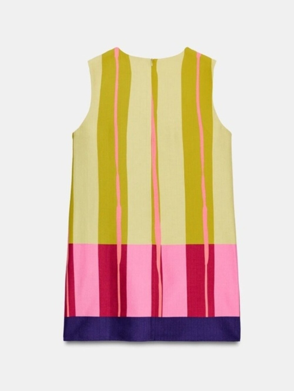 Sz M ZARA WOMAN SS26 MULTICOLORED SHORT STRIPED DRESS - Picture 4 of 8